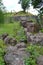 Ruins of granite fence