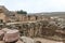 The ruins of the great Roman city of Jerash - Gerasa, destroyed by an earthquake in 749 AD, located in Jerash city in Jordan