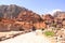 Ruins of Great Temple and Arched Gate in Petra, Jordan