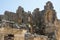 Ruins of the Greek-Roman amphitheatre of the ancient city of Myra in Demre, Antalya Province, Turkey