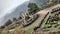 Ruins greeks of a sacred temple in winter