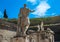 Ruins of Herculaneum, ancient roman town destroyed by Vesuvius