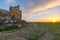 Ruins of the Hermitage of San Medel in Valseca in the province of Segovia. Sample of the depopulation of the center of Spain