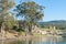 Ruins of historic fortress in Port Arthur ono Tasmania island, Australia