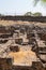 Ruins of the homes of ancient Capernaum, Kfar Nahum, Capharnaum, in Israel.