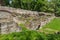 Ruins of the homes in the ancient Roman city of Diokletianopolis, town of Hisarya, Bulgaria