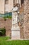 Ruins of the House of the Vestal Virgins at the Roman Forum in Rome