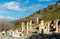 Ruins of Hydreion Fountain in ancient city of Ephesus, Turkey