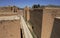 Ruins of the Ishtar gate in Babylon, Iraq.