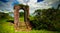 Ruins of Kai-Kover-All fort on the Kykoveral island in Essequibo delta,Cuyuni-Mazaruni in Guyana