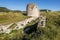 Ruins of the Kalamita fortress in the village of Inkerman in the Republic of Crimea