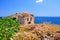 Ruins in Kastro, old metropolis of Skiathos,