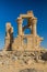 Ruins of Kertassi temple on the island in Lake Nasser, Egy