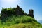 Ruins of Khust castle which was built as a fortress to protect the salt road