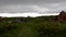 The ruins of Lenan Head fort at the north coast of County Donegal, Ireland.