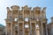 Ruins of the library of Celsus in Ephesus Turkey.