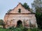 Ruins of lutheran church in Zebrene, Latvia.
