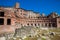 Ruins of the Market of Trajan thought to be the oldest shopping mall of the world built in 100-110 AD in the city of