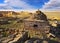 Ruins mausoleum of an ancient Muslim cemetery