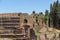 Ruins of Mausoleum of Augustus in city of Rome, Italy