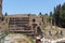 Ruins of Mausoleum of Augustus in city of Rome, Italy