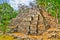 Ruins of a Mayan pyramid at Balamku in Mexico