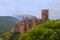 Ruins of the medieval castle Saint-Ulrich, Ribeauville, Alsace, France