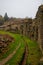 Ruins of medieval castle Zborov, Slovakia. Autumn time