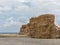 Ruins of Medieval fort wall in Paphos on Cyprus