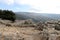 Ruins of the medieval fortress Nimrod Mivtzar Nimrod located in the northern Golan Heights in Israel.