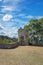 The ruins of a Medieval fortress in the village of Viviers in th