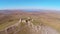 The ruins of medieval fortress Yeni-Sale, aerial