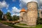 Ruins of the medieval Livonian castle in Cesis