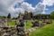 Ruins of Melrose Abbey in Melrose, the Scottish Borders.