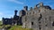 The ruins of Middleham Castle Yorkshire UK