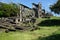 Ruins of the mile long barracks on Corregidor Island, Manila Bay, Philippines