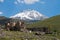 Ruins and Mount Hasan as background (Turkey)