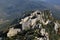 Ruins of the mystical Cathar fortress Peyrepertuse