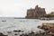 Ruins of the Norman castle in Aci Castello, Sicily island