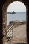 Ruins of the Norman castle in Aci Castello, Sicily island