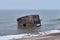 Ruins of Northern Forts on the beach of the Baltic sea, part of an old fort in the former Soviet base Karosta in Liepaja, Latvia