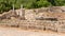 Ruins of the Nymphaion or Nymphaeum a monumental fountain in ancient Olympia, Greece