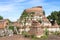 Ruins of the old brick pagoda in Thailand.