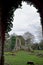 The ruins of a old church in Kent England that was destroyed in the second world war by a doodlebug bomb