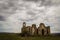 Ruins of old church in Val dOrcia, Tuscany