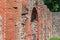 Ruins of old Grobina castle in summer day, Latvia