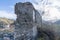 Ruins of an old inn on the Jorairatar river Ugijar Spain