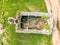 Ruins of old Mavrovo church in village Mavrovo in North Macedonia