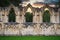 Ruins of an old medieval abbey in the english city of York