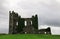 Ruins of an old stone castle in Ireland